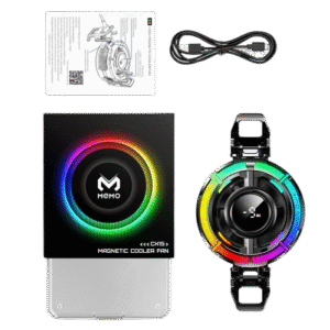 MEMO CX15 Mobile Game Cooling Fan – RGB LED Display, Fast Heat Dissipation | HI Smart Tech