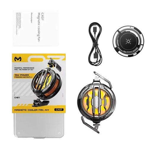 MEMO CX07 Mobile Cooling Fan – RGB Gaming Cooler