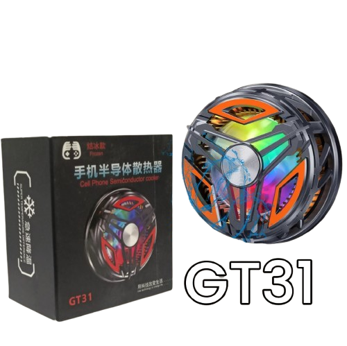 GT31 Mobile Cooling Fan – RGB Gaming Cooler